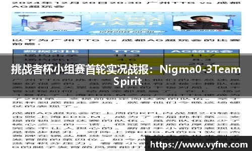 挑战者杯小组赛首轮实况战报：Nigma0-3Team Spirit